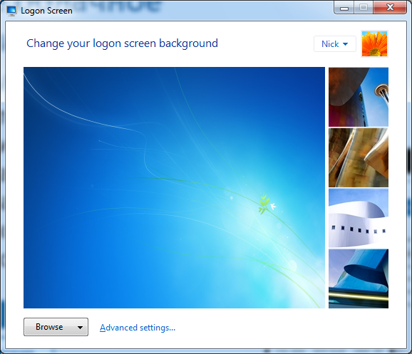 Logon Screen 3.01 for Windows 7 Logon Screen 3.01 for Windows 7